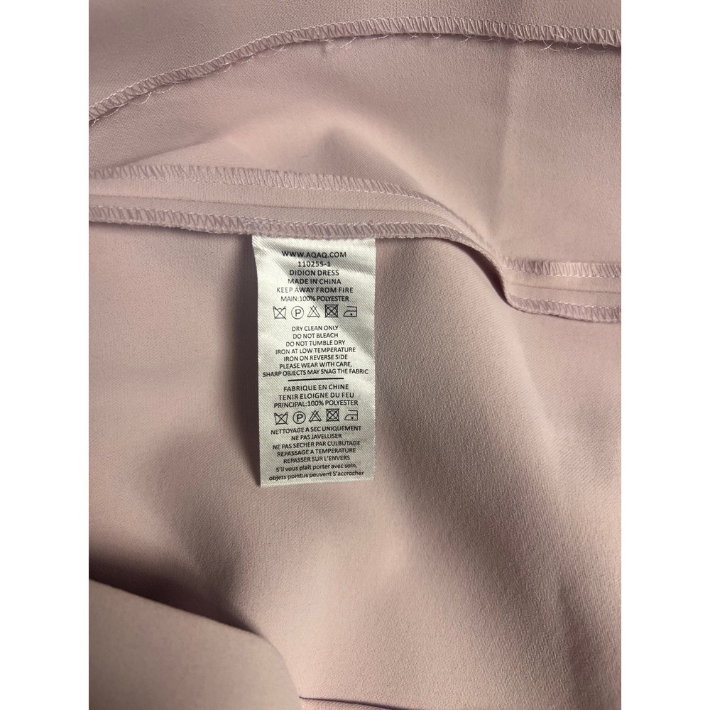 AQ/AQ Didion Midi Dress Pale Lilac One Shoulder Cowl Neck 110255-1 Womens US 2 - Picture 8 of 10